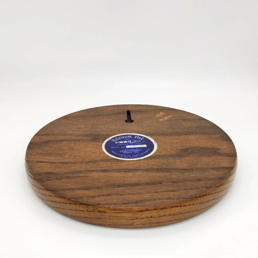Heirloom Oak by Didware Vintage Oak Wood and Tile Trivet 7.25